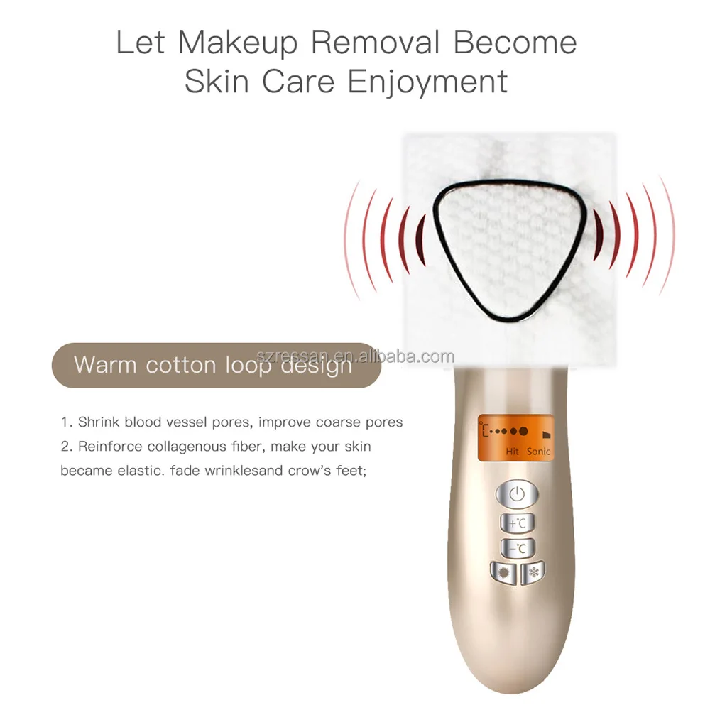 2024 New products LED Hot Cold Hammer face lifting Vibration Massager Anti Aging Skin Tightening Beauty Instrument