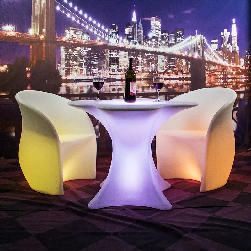 Factory direct price remote control 16 colors changing light up sofa chair seats illuminated led lounge flower chair