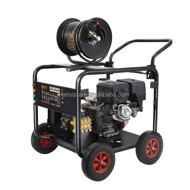 Professional Gasoline 7250PSI/500BAR High Pressure washer off grid pressure washing and pipe dredging/ sewer unclogging
