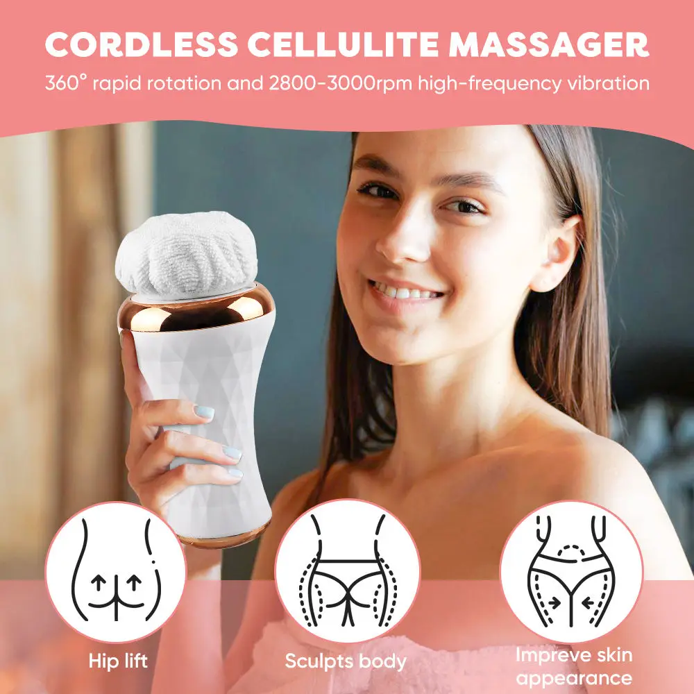 2024 New Body Slimming Handheld Body Sculpting Machine Hand Held Massager Electric Anti Cellulite Massager Hammer