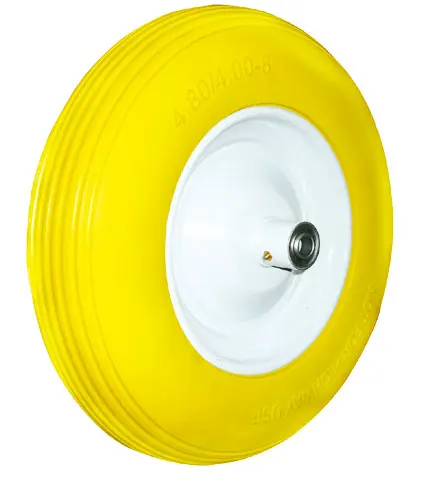 Solid PU Polyurethane Foam Puncture Proof Flat Free PU Wheels and Tires