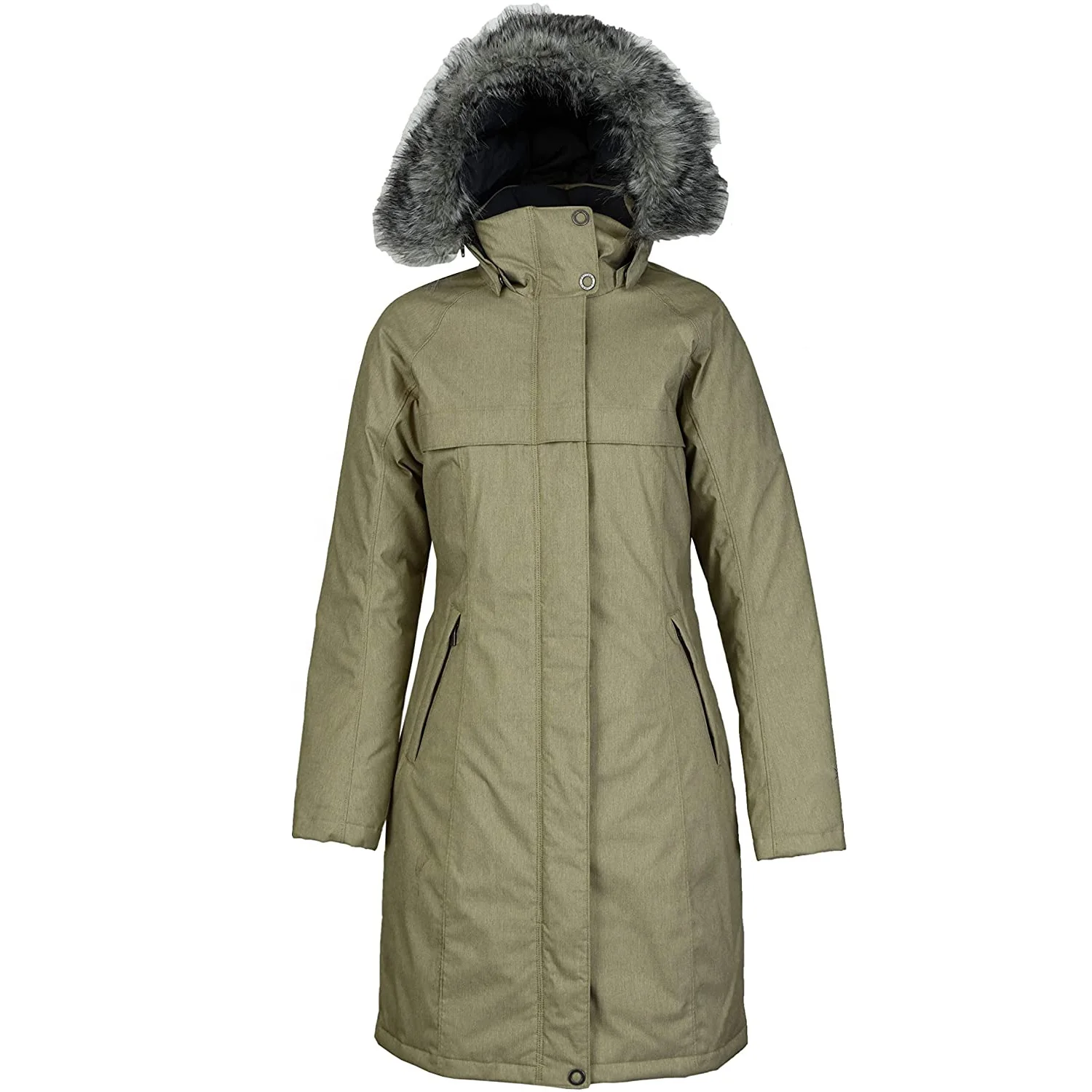 
Winter Down Jacket For Women Flurry Run Down Long Omni Heat Jacket Coat Hooded Parka Truffle for women 