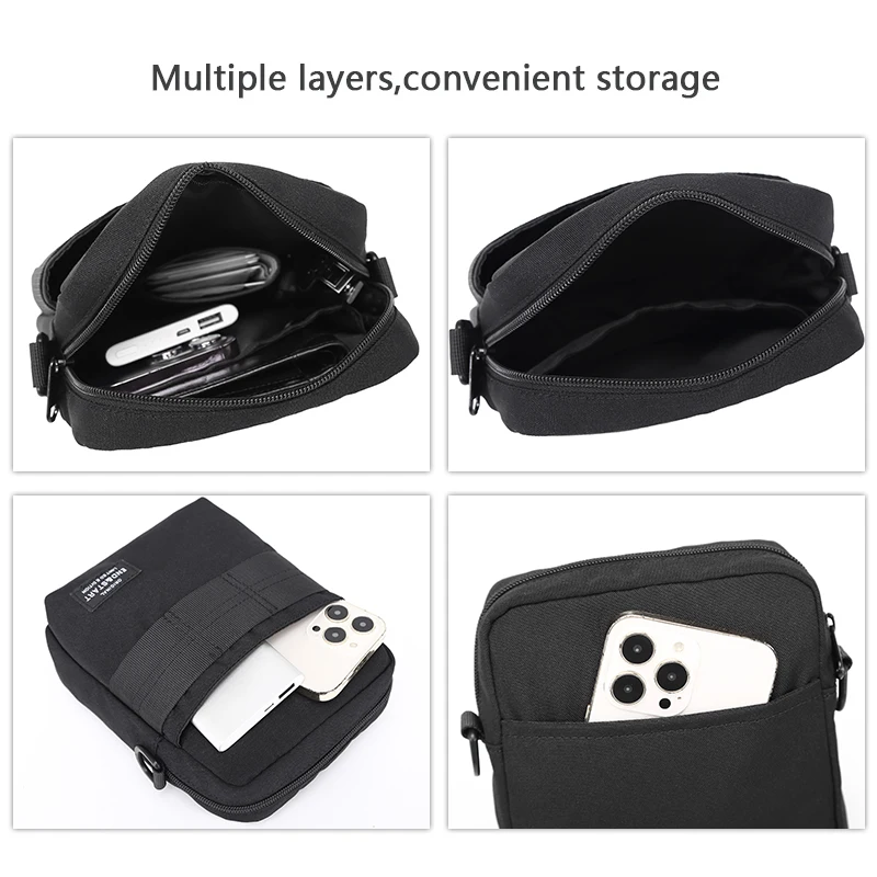cross messenger bag sling small pouch chest bags single shoulder Crossbody Sling Wallet bag for men women