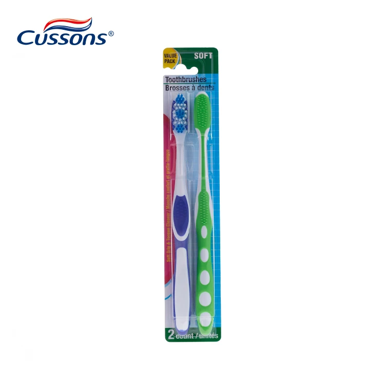 High Quality Surround Bristles Gum Massage Adult Soft Toothbrush with Tongue and Cheek Cleaner