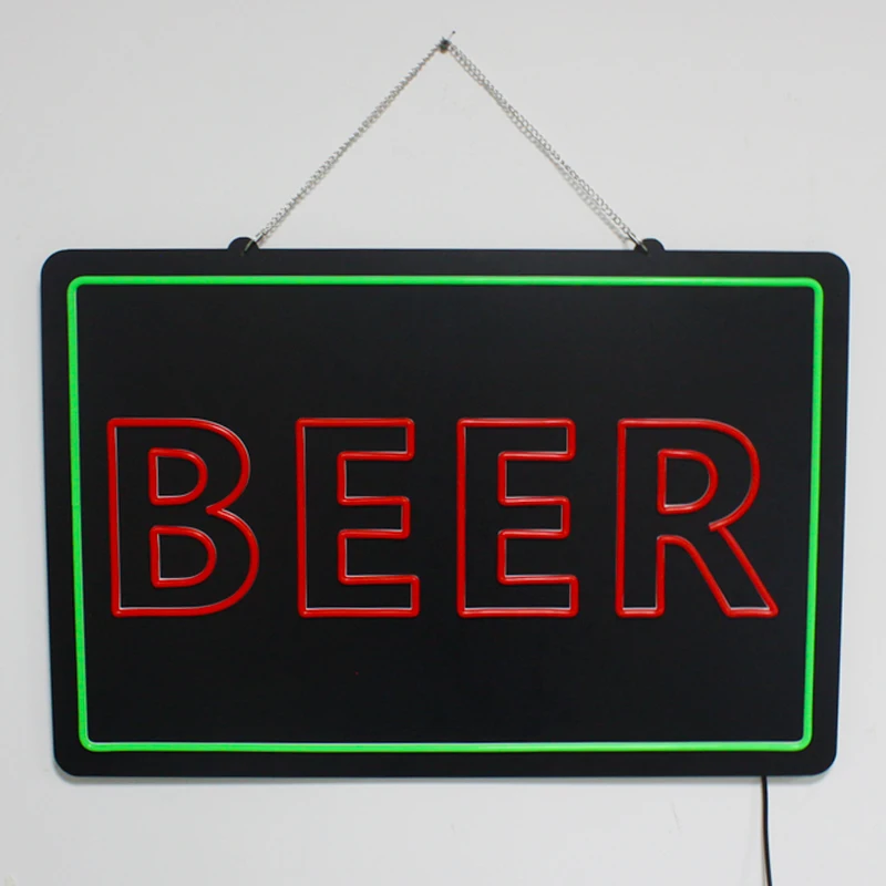 Advertising Hanging Beer Bar 12V 24V Silicon Neon Beer Signs Used Acrylic Neon Bar Signs For Sale Made Custom