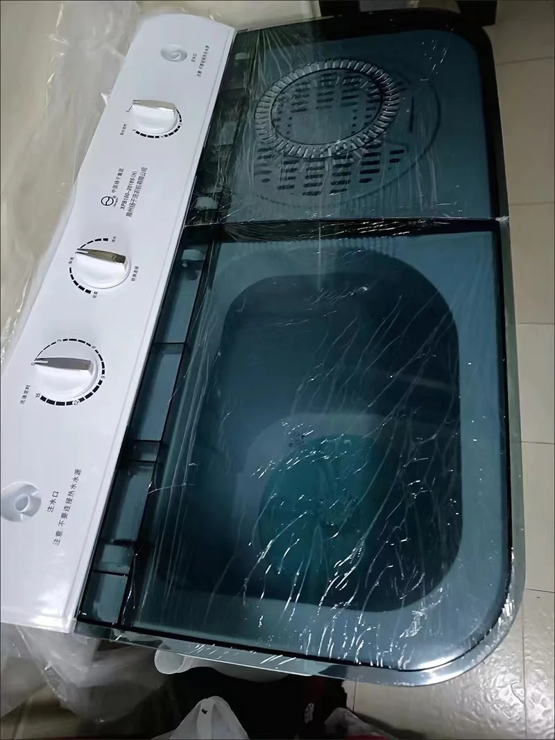 Hot 10kg double bucket semi-automatic washing machine top load household washing machine