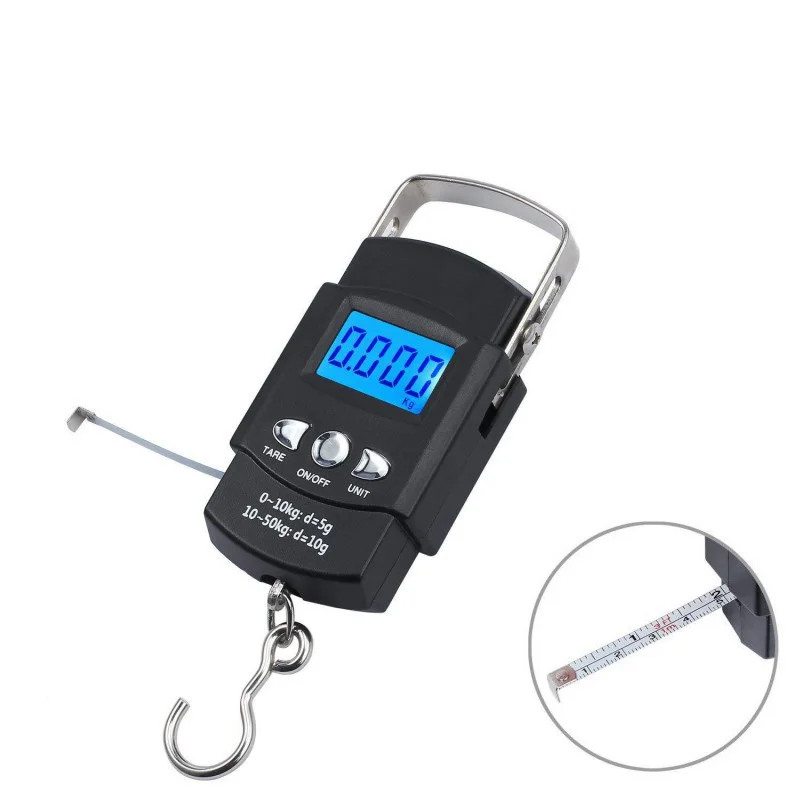 Весы с ЖК-дисплеем портативные электронные дорожные подвесные цифровые весы для багажа balanza portatil