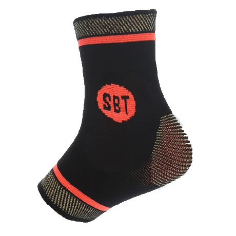 Sport Foot Sleeve Knitting Support Heel And Plantar Fascia Copper Infused Compression Ankle Brace