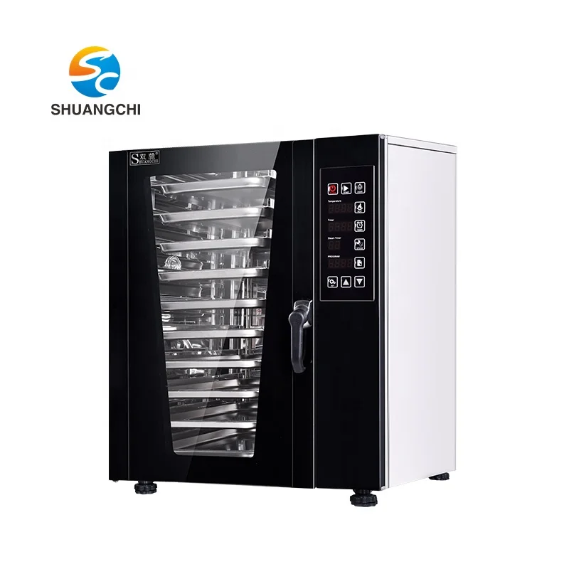 Commercial Stainless Steel 10 Trays Baking Oven Industrial Built-in Oven Hot Air Electric Convection Oven For Sale