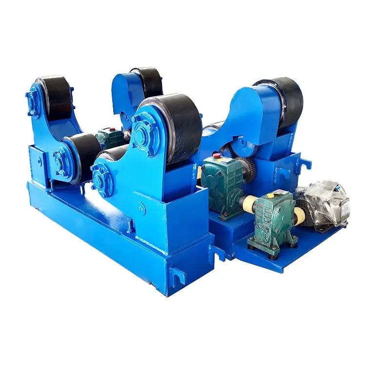Factory wholesale welding positioner rotator small tube turning rolls rotating welding table Double Rubber Wheel Roller