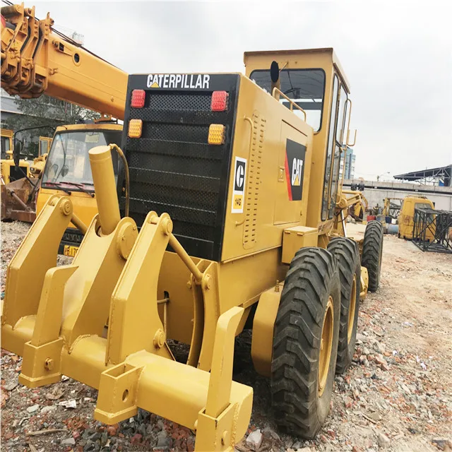 Land leveling machine used cat 14g motor grader wheel secondhand caterpillar 14 motorgrader 14h original