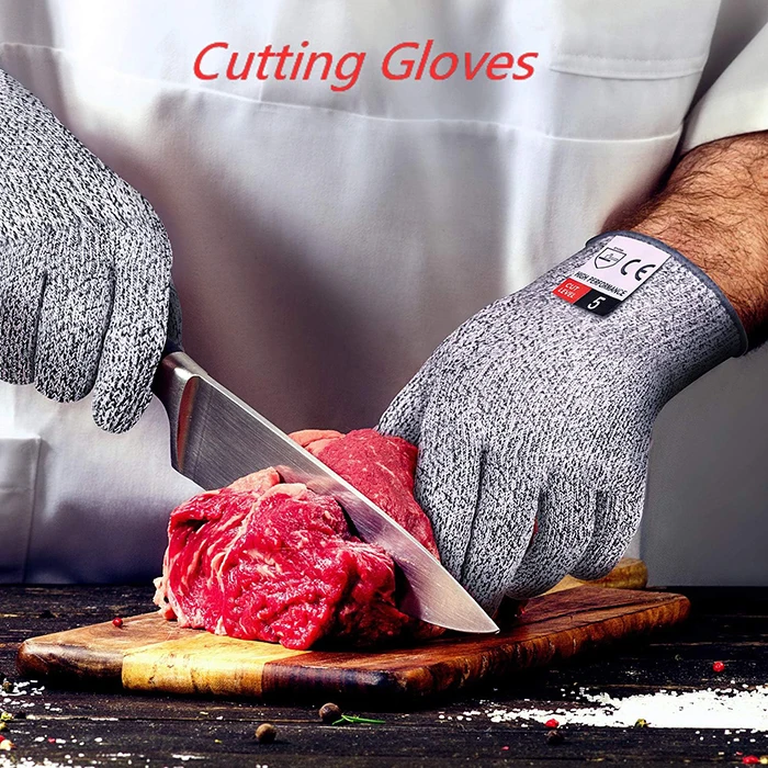 Food Grade Kitchen Knife Blade Proof Level 5 Anti cut Cooking Gloves Safety Protection Fish Handling Cut Resistant Gloves