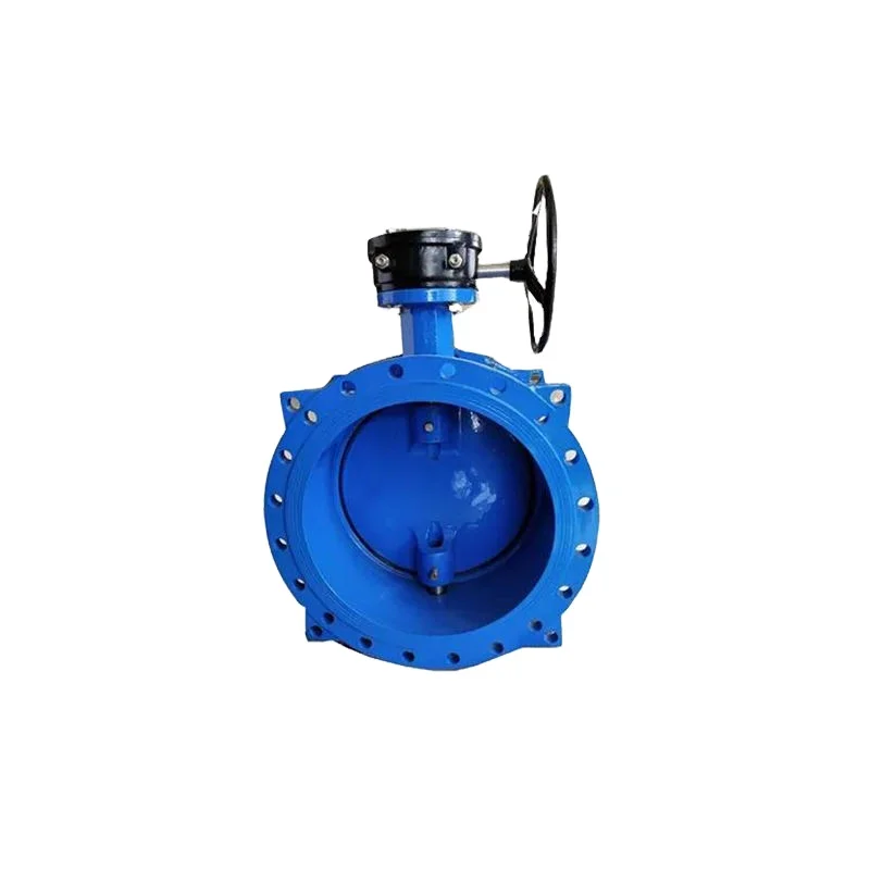 Hot Sales DN80-2800 Flanged With Gearbox Handwheel Double Eccentric Butterfly Valve