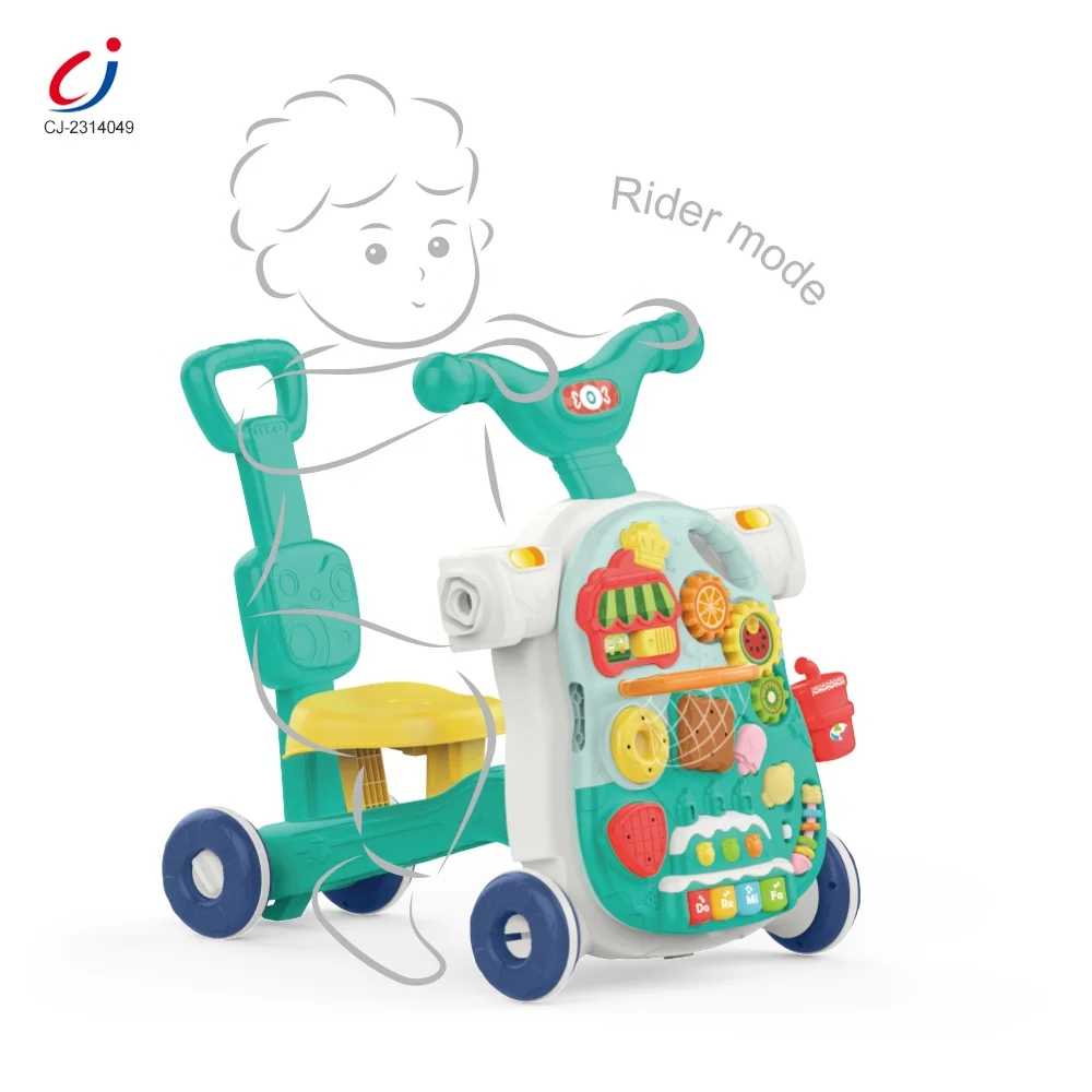 Cheap Multifunction marche bebe 4 en 1 Learning Table Walking Trolley Plastic Push/pull Toys Baby Car Walker 4 In 1