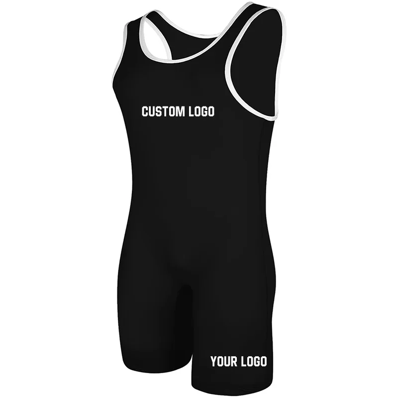 Sports Plain Wrestling Singlet, Power lifting Singlet Youth Wrestling Singlet Men for Training
