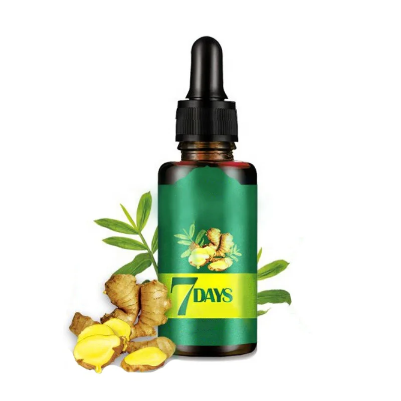Hot sale 30ml Hair Loss Treatment Growth Oil Nutrient Solution natural organic ginger hair growth essence 7 days for man woman