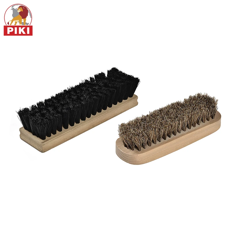 
Modern design double side 100% horse hair shoe brush 