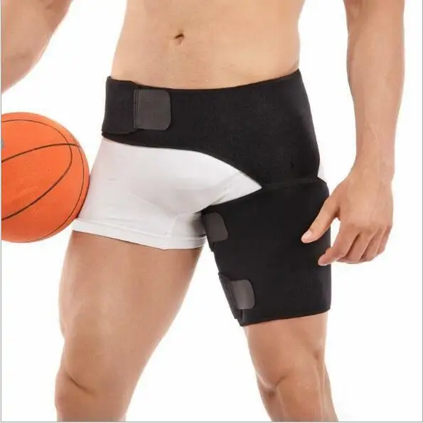 Top quality SBR Neoprene Breathable Groin Wrap Thigh Compression Sleeve Support for Groin Hip Brace Hip Joint Arthritis