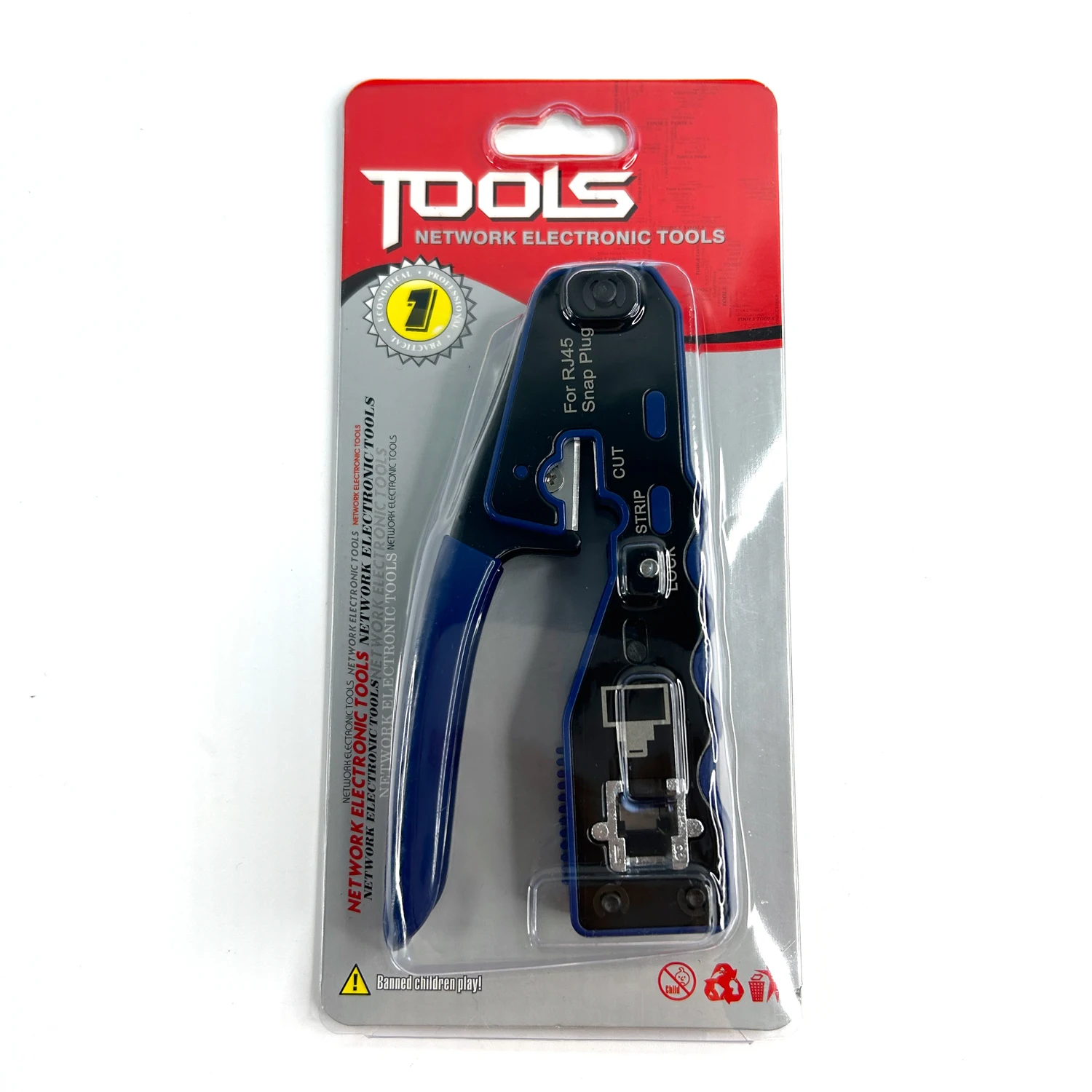 Network Cable Crimp Multiple Use Plier RJ45 RJ11 RJ12 Crimper 6P 8P Pass Through Eazy Crimping Tool