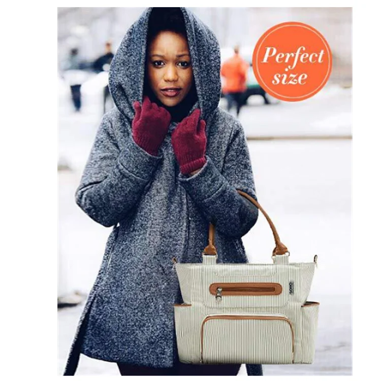 Mummy bag set, large capacity mother and baby diaper bottle storage bag, female maternity bag