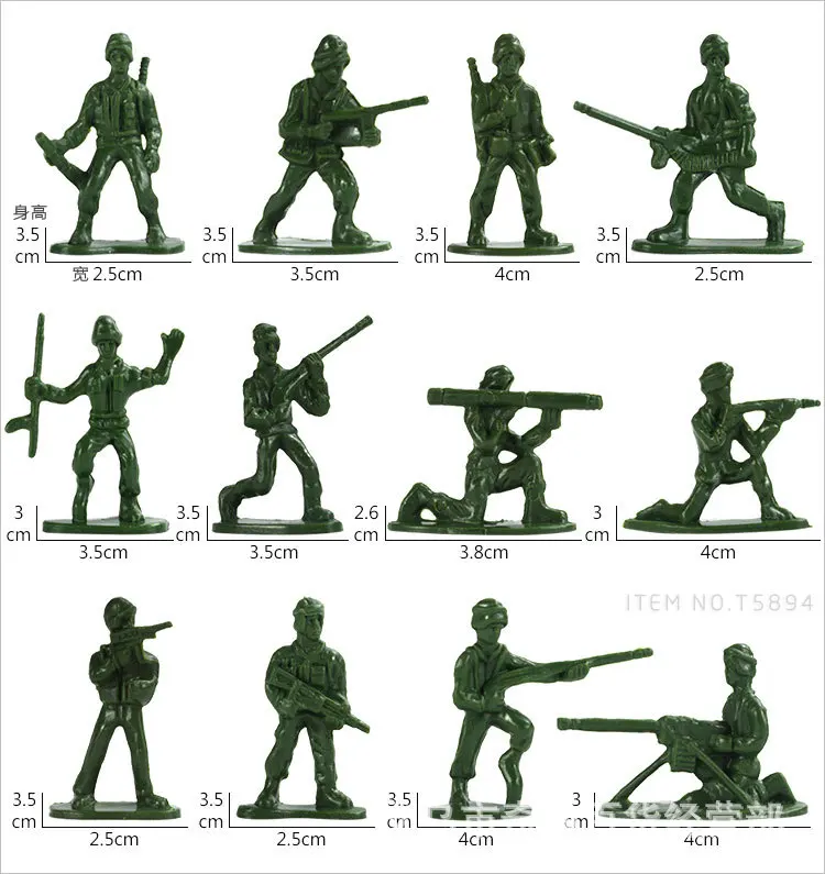 
Plastic toy Military Figure Army Doll Toy Game Set During World War II 100 pieces 