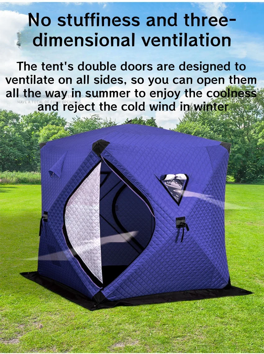 Portable Sauna Tent: Personal Steam Spa & Sauna Room for Camping & Ice Fishing Adventures, with Tubs Option