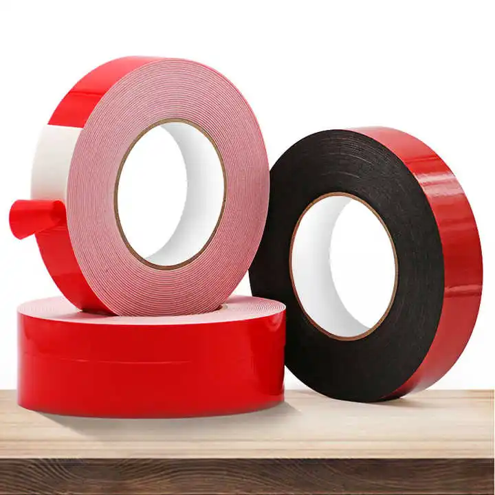 Custom wholesales Acrylic rubber foam tape self adhesive seal tape eva foam black single double sided tape