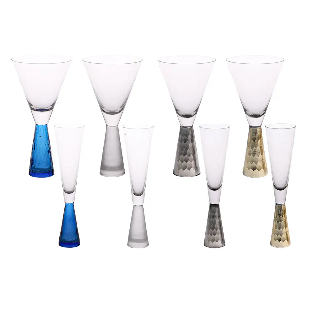 Telsen Best Selling thick stem colored Wine Glass