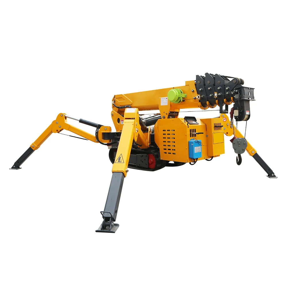 Safe And Reliable Work 3000kg Spider Crane Mobile Spider Crawler Lift Mini Hydraulic Crane Lifting Crawler Cranes