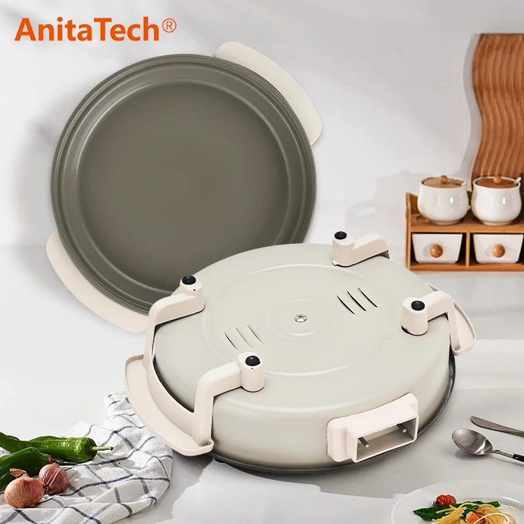 32 CM Deep 4CM Non Stick Coating Aluminum Pizza Pan Electric Frying Pan  Pots Electric Skillet