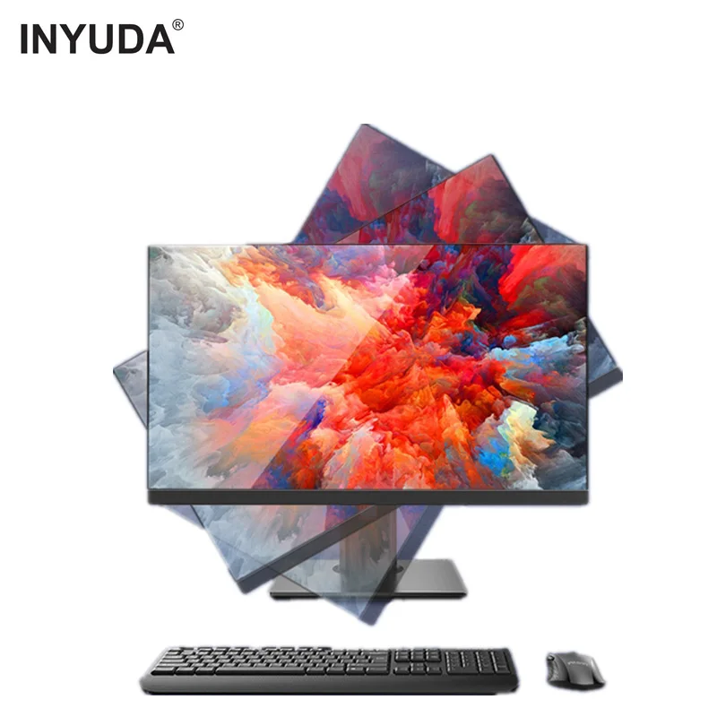 Good Quality 21.5 Inch Rotating Office All In One PC Core i7 i5 i3 Cpu Processor Gaming PC Desktop Computer