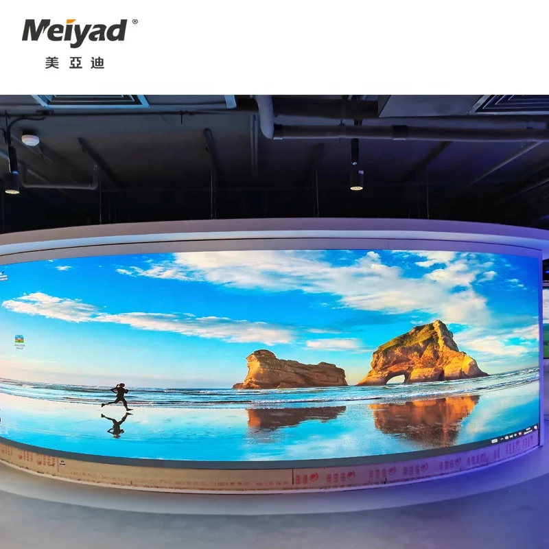 Indoor curved LED panel display P1.53 P1.86 P1.875 flexible LED module 320x160mm color LED screen