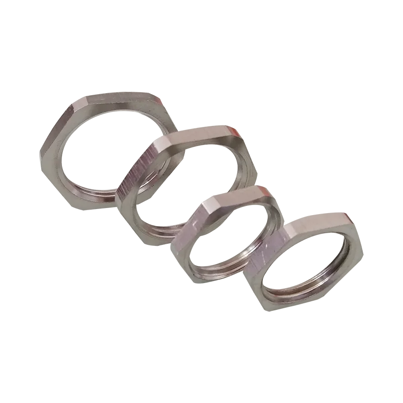 
Stainless steel hard tube hexagonal anti-loosening galvanized pipe lock nut 