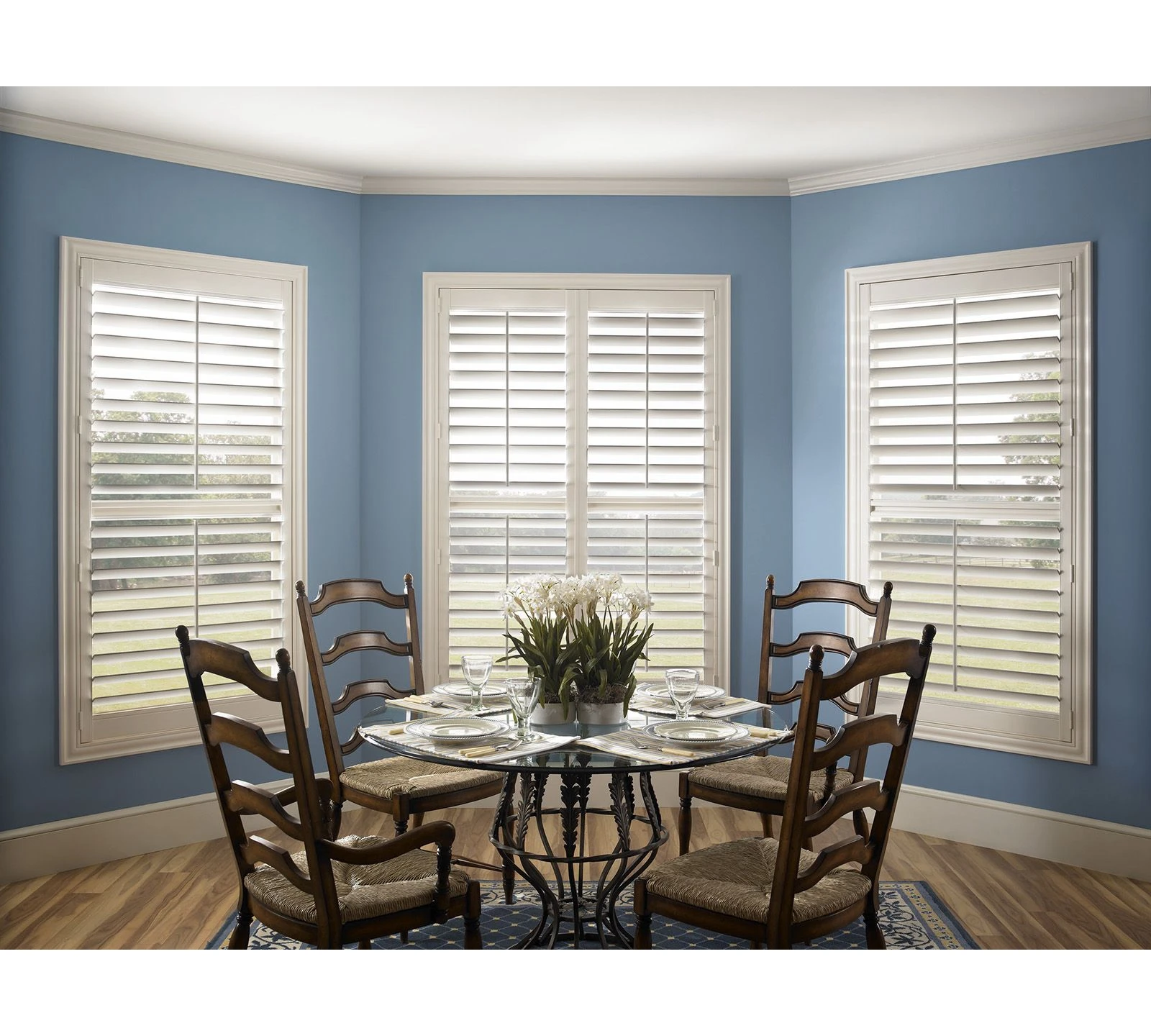 Best sell clear view ready made removable basswood door plantation shutters