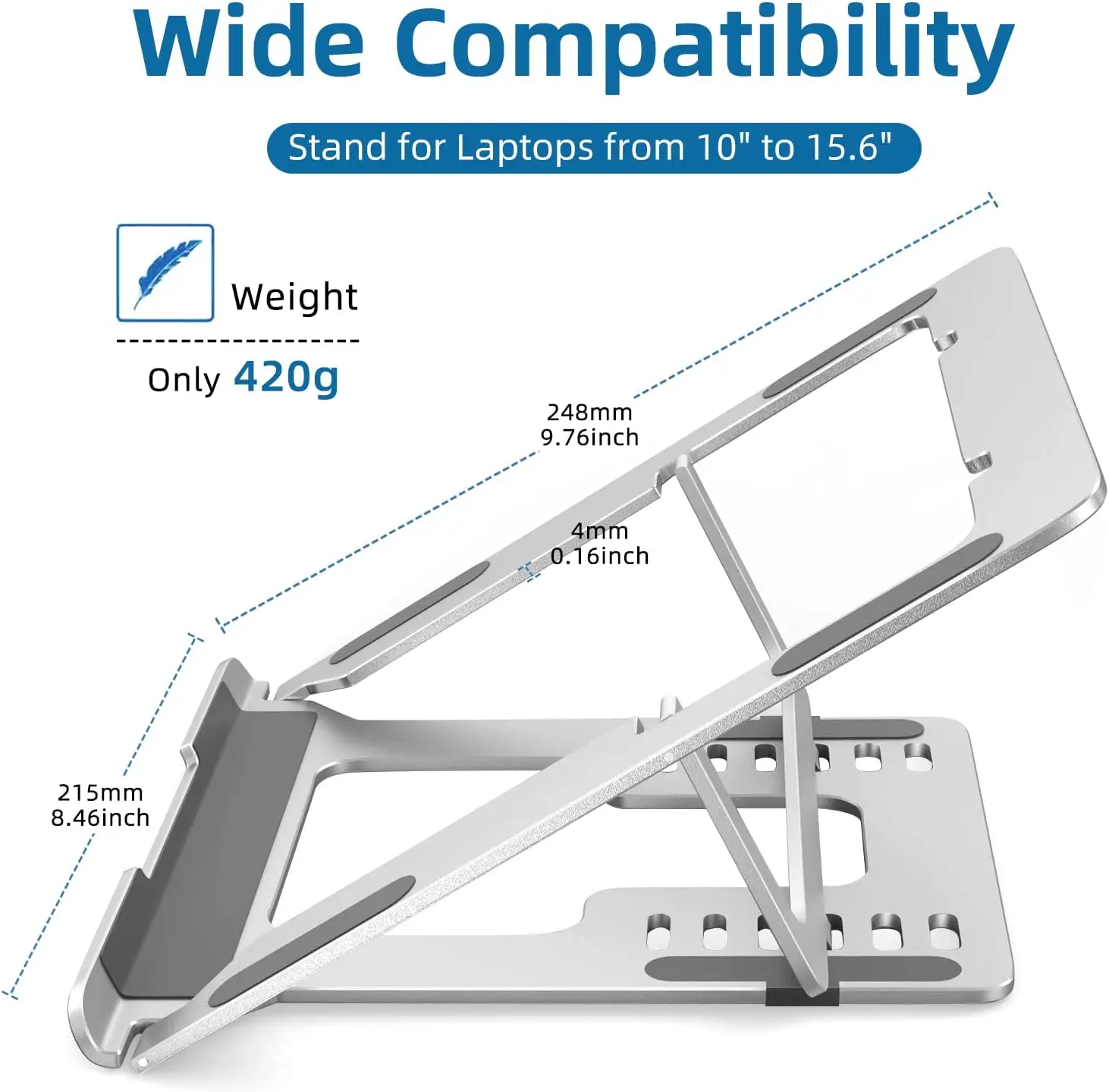 Amazon sells laptop adjustable stand Foldable Hollow out heat dissipation bed desk for laptop Suitable for office learning