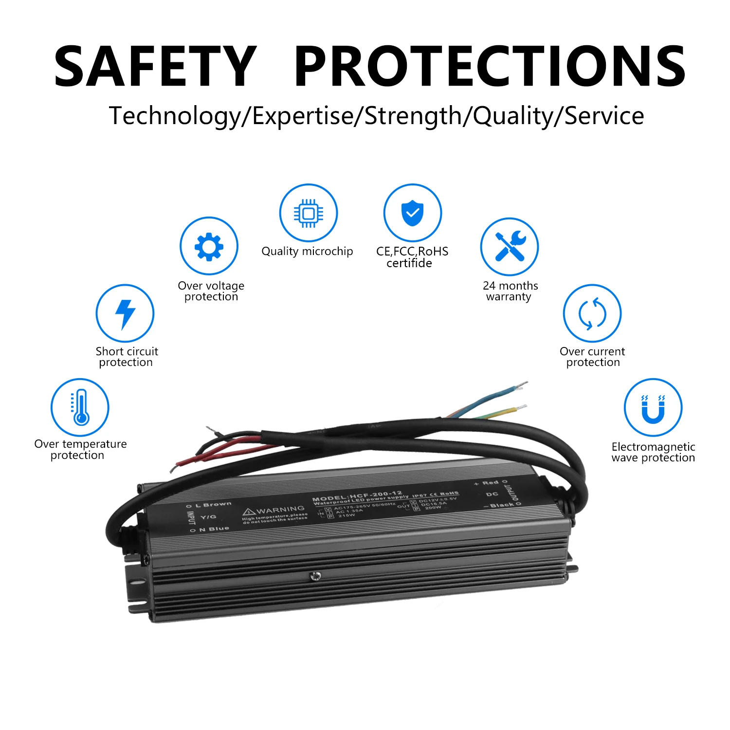 2024 New Innovations 9 Watt Led Bulb Driver 12V 48V Power Led Driver Track Rail 8-18W Supply With Battery Backup