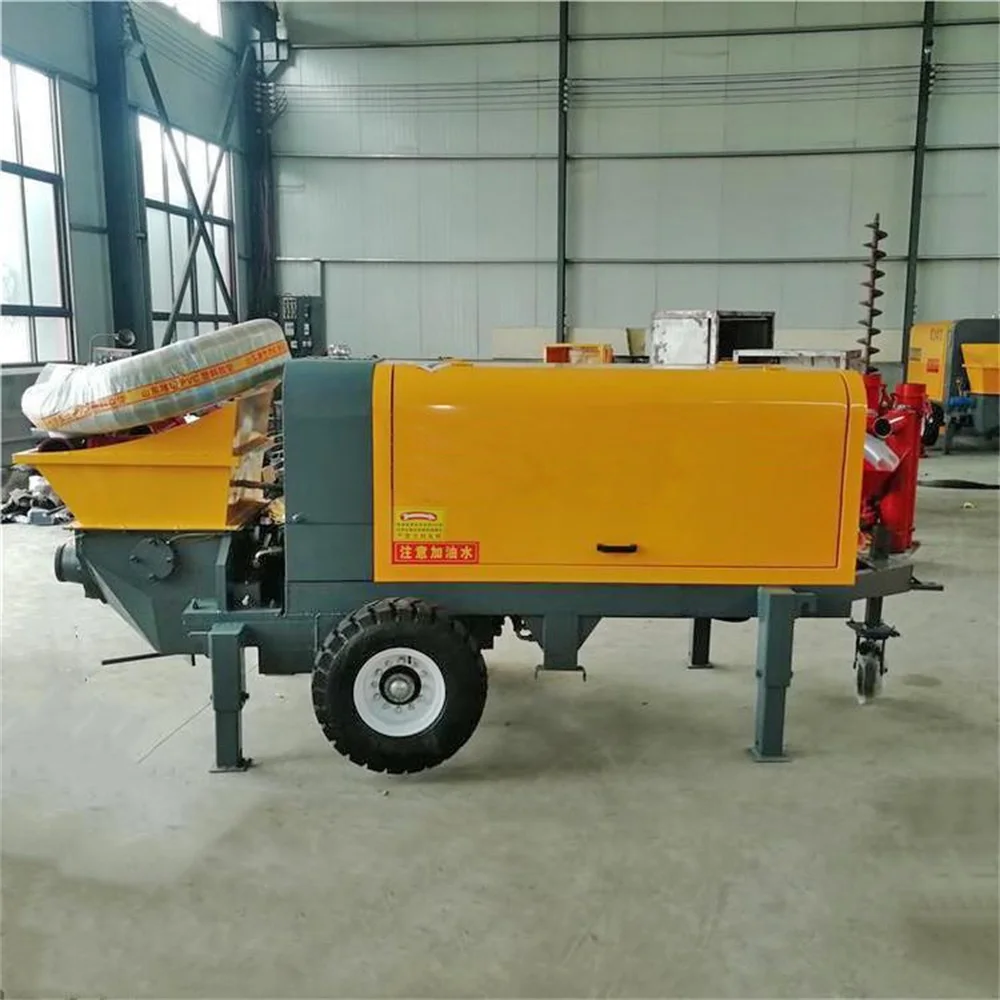 Factory direct sales mini concrete pump diesel diesel concrete pumping machine