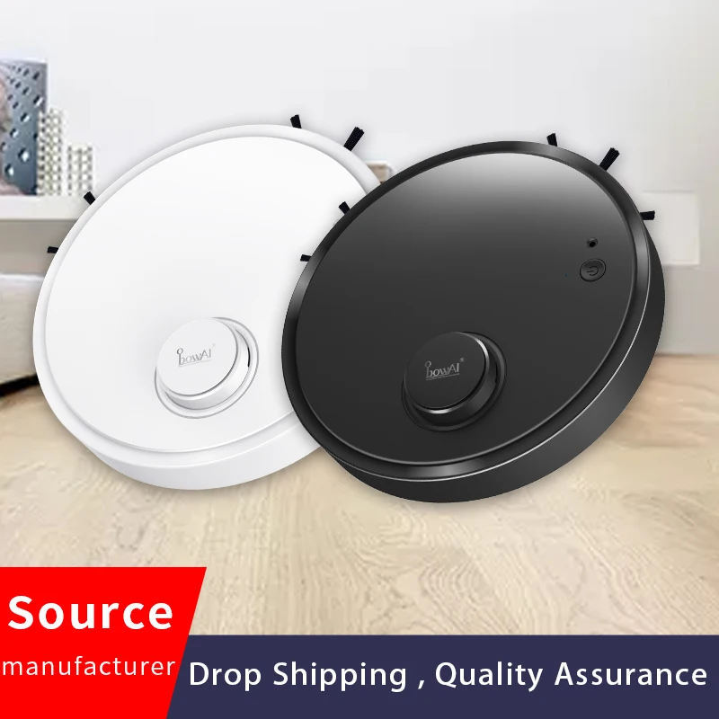 Ultra-thin Smart Sweeper Quick Sweep Robot Vacuum Cleaner Super Quiet Mini Cleaning Robot for Pet Hairhard Floorlow Pile Carpets