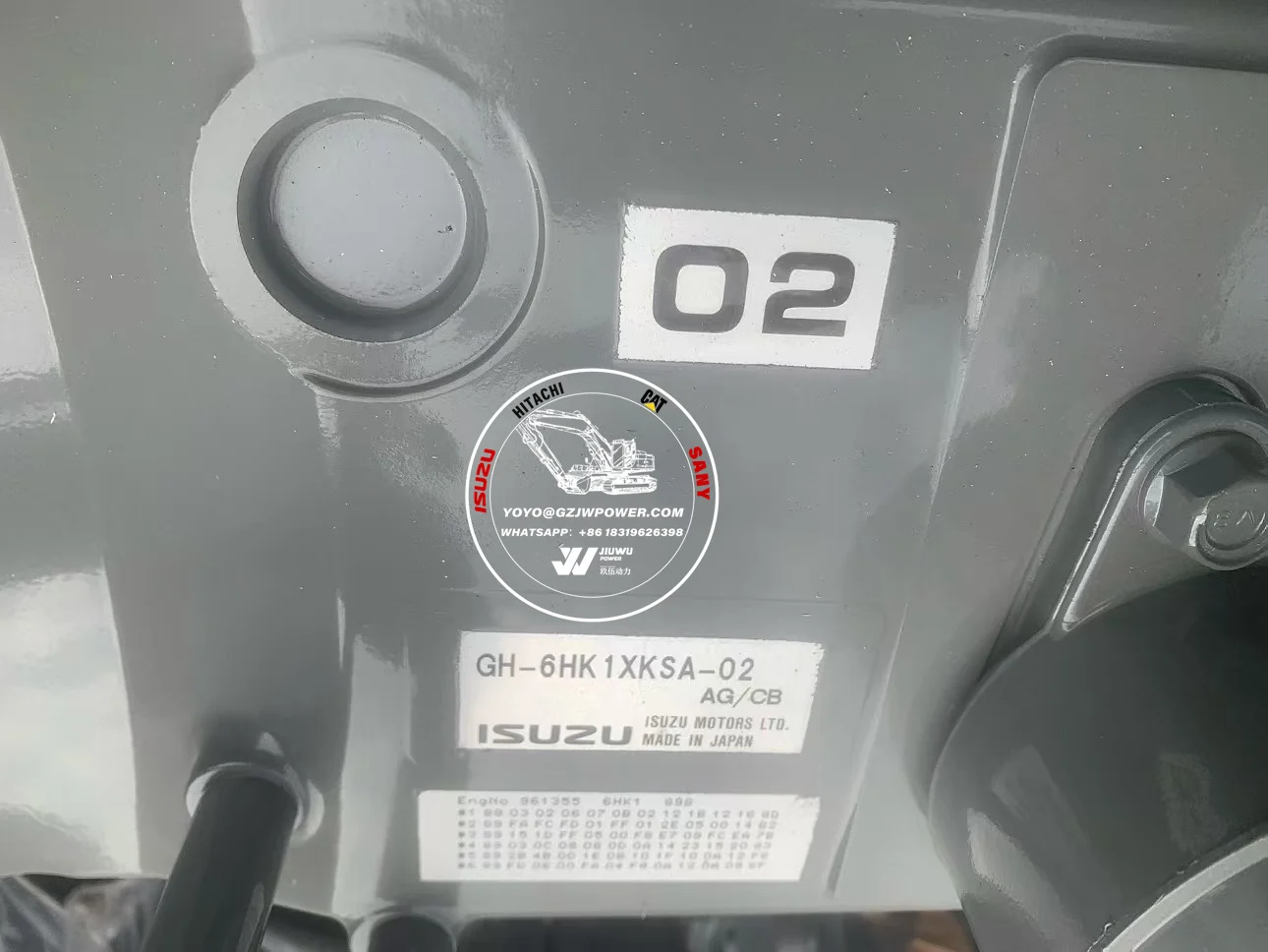 ISUZUJAPAN Original new 6HK1 electronic injection engine assembly for ZX300-5A excavator Available from stock