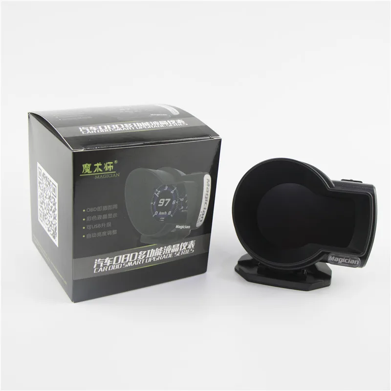  Манометр Magician OBD2 F835 Автомобильный цифровой измеритель напряжения и скорости с индикатором температуры
