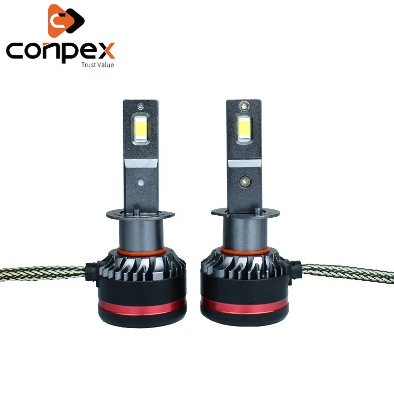 Conpex New Design M8 LED Headlight H1 6000K Auto Headlamp High Power 90W 10000lm Car Bulbs