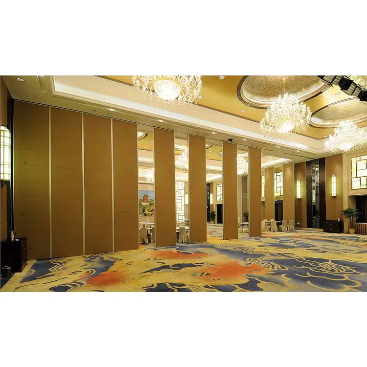Decorative soundproof movable partition walls sliding partition door panel for hotel banquet hall and conference room