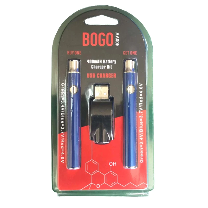 Батарея для предварительного нагрева Bogo Vertex электронная сигарета вейп-ручка 400 мАч регулируемые батареи напряжения подходит вейпа
