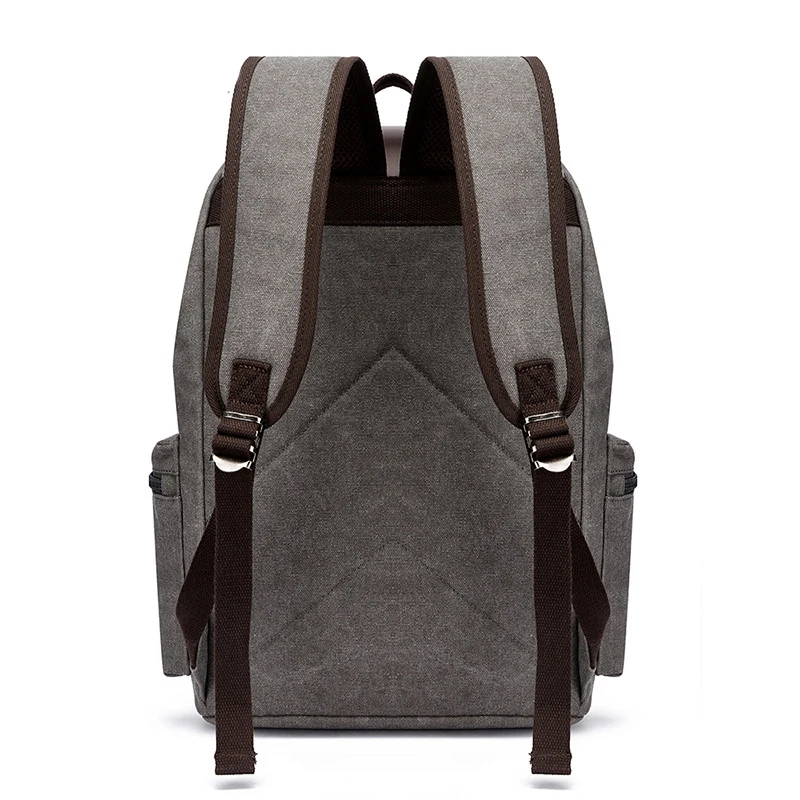 Minimalist Men Travel Computer Bag Canvas Business Shoulder Backpack
