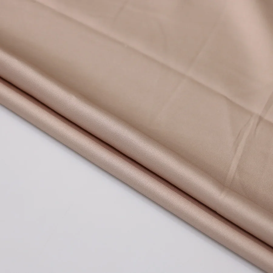 Factory Direct Satin Fabric Wholesale Dyed 97%P 3%Sp Glossy And Comfortable Silk Satin Fabric For Clothing