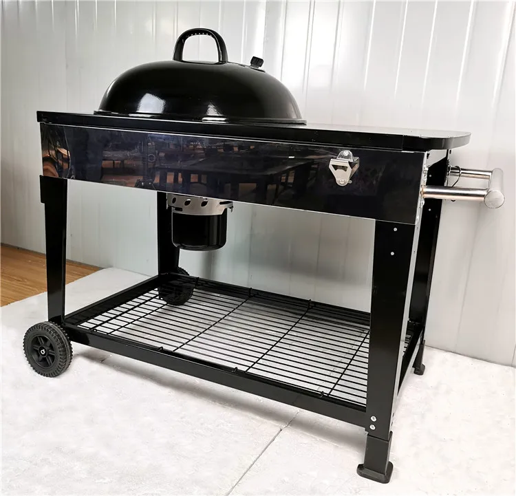 Большая Настольная тележка для приготовления барбекю гриль