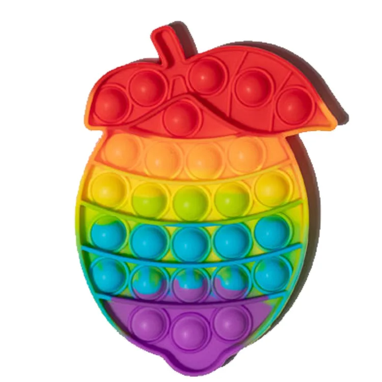 Wholesale Custom Stress Reliever Kids Toy Mini Toys Push Pops Bubble Silicone Fidget Toys