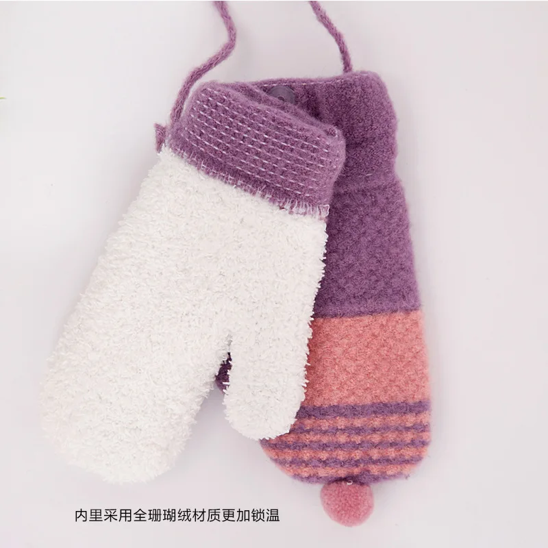 
Factory supply attractive price 2019 Hot Sale low moq kids Knitted glove 