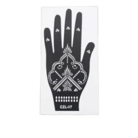 Hot Selling Hand Painting India Mehndi Henna Tattoo Stencil