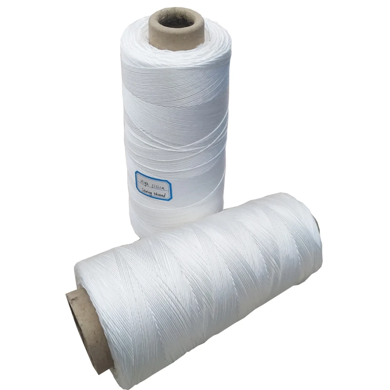 High temperature resistance 800 centigrade high silica sewing thread